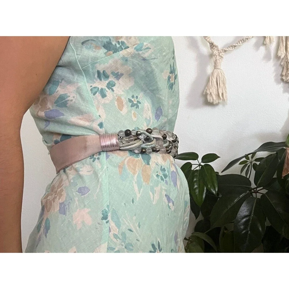 Vintage CAROLYN TANNER‎ DESIGNS 1980 Statement Belt Braided beaded Adjustable